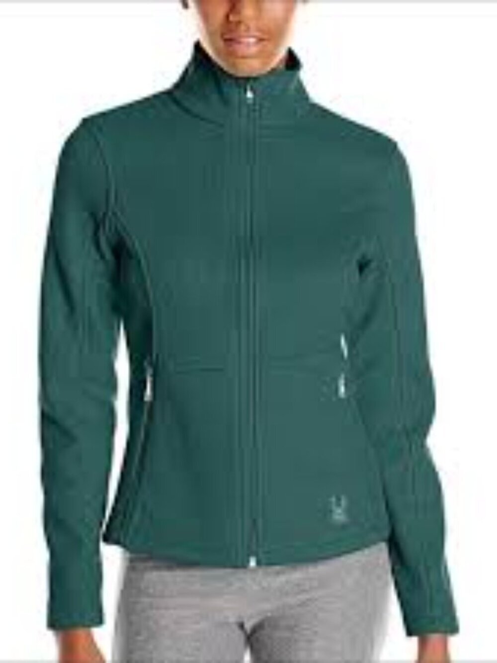 Spyder Core Sweater Jacket Teal Green Zip Front Size Small Women's